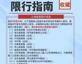 上海限行时间2021最新规定,上海限行时间和范围2021